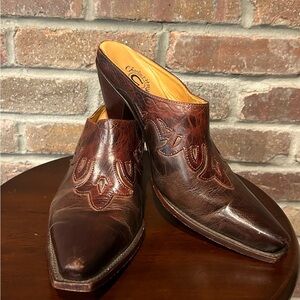 Charlie Horse Leather Mules